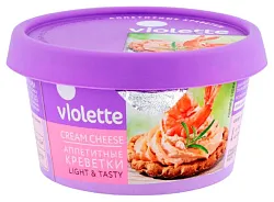Сыр творожный ВИОЛЕТТА с креветками бзмж 70% 140г