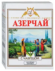 Чай АЗЕРЧАЙ с чабрецом черный 100г