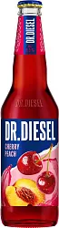 Пивной напиток ДОКТОР ДИЗЕЛЬ Вишня и персик 6% ст/б 0.4л