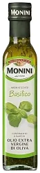 Масло оливковое МОНИНИ экстра вирджин с базиликом ст/б 250мл