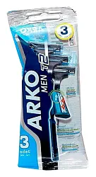 Станок для бритья АРКО Стандарт 2 лезвия 3шт