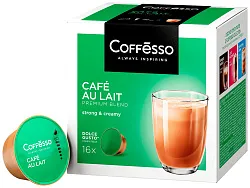 Кофейный напиток КОФФЕССО Кафе О Ле капсулы 16шт 160г