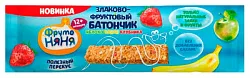 Злаково-фруктовый батончик ФРУТОНЯНЯ яблоко банан клубника 25г