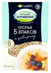 Хлопья ГУДВИЛЛ Многозлаковые карт/уп 400г