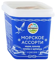 Ассорти МЕРИДИАН морское в рассоле 250г