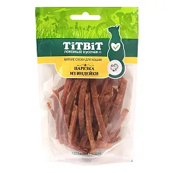 Лакомство для кошек ТИТБИТ Нарезка из индейки 40г