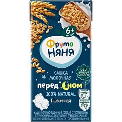 Каша ФРУТОНЯНЯ жидкая молочно-пшеничная бзмж т/пак 0.2л