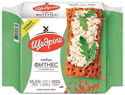 Хлебцы ЩЕДРЫЕ 5 злаков с семенами льна 200г