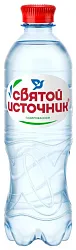 Вода СВЯТОЙ ИСТОЧНИК артезианская 1кат газированная пэт 0.5л