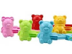 Форма для снега РЫЖИЙ КОТ Мишка Д20см в ассортименте арт.ИК-6854