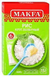 Рис МАКФА круглозерный карт/уп 400г