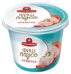 Паста САНТА БРЕМОР Фиш-мусс с кальмаром и креветкой 140г