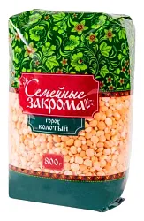 Горох СЕМЕЙНЫЕ ЗАКРОМА колотый м/у 1500г