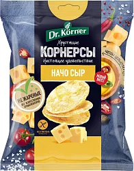 Чипсы ДР.КЕРНЕР кукурузно-рисовые с сыром начо 50г