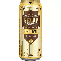 Пиво ВЕЛКА ПИНТА светлое пастер нефильтрованное 5.1% ж/б 0.568л