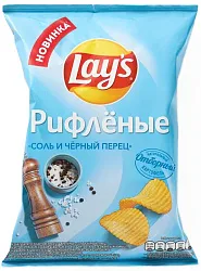 Чипсы ЛЕЙС соль и черный перец 70г