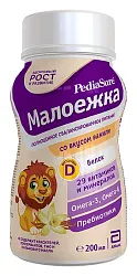 Напиток ПЕДИАШУР Малоежка со вкусом ванили пэт 200мл