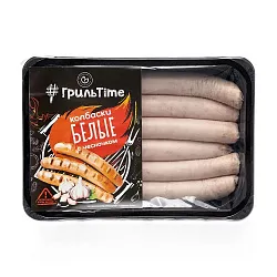 Колбаски МЕЖЕНИНОВСКАЯ ПФ белые с чесноком 360г