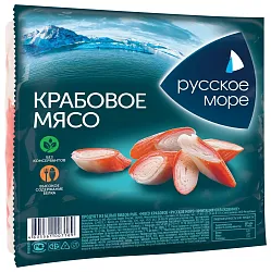 Крабовое мясо РУССКОЕ МОРЕ охл 200г