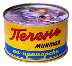Печень минтая КАЙТЕС по-приморски ж/б ключ 120г