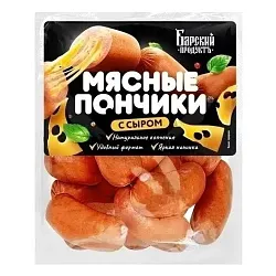 Сардельки БАРСКИЙ ПРОДУКТЪ Мясные пончики с сыром 300г