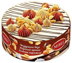 Торт МИРЕЛЬ Шоколадный тоффи 580г