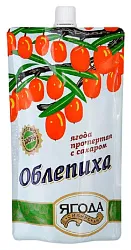 Облепиха СИБИРСКАЯ ЯГОДА протертая с сахаром д/пак 280г