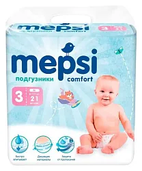 Подгузники МЕПСИ 6-11кг 21шт