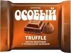 Шоколад КВАДРО Особый молочный с трюфельной начинкой 82г