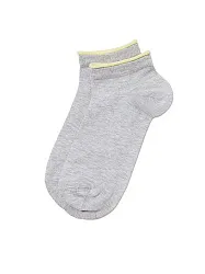 Носки женские КОНТЕ Актив светло-серые-желтые р.25-27 арт.12С-32СП