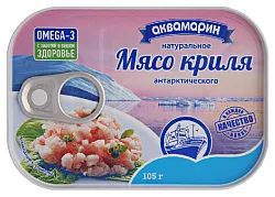 Мясо криля АКВАМАРИН ж/б 105г