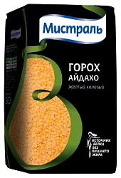 Горох МИСТРАЛЬ желтый колотый м/у 500г