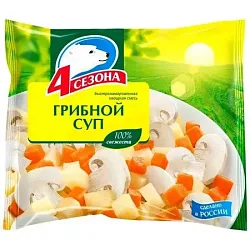 Суп 4 СЕЗОНА грибной с/м 400г