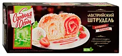 Пирог СДОБНАЯ ОСОБА Штрудель клубника пломбир 400г