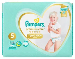 Подгузники-трусики ПАМПЕРС Премиум Кеа 12-17кг 34шт
