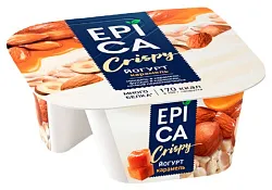 Йогурт ЭПИКА карамель семечки подсолнечника орехи бзмж 10.2% 140г