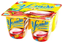 Йогуртовый продукт УСЛАДА клубника бзмж 1.2% 95г