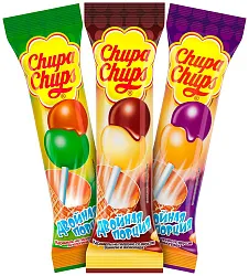 Карамель на палочке ЧУПА ЧУПС Двойная порция ассорти 16,8г