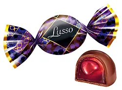 Конфеты ЛУССО со вкусом черной смородины весовые