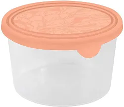 Контейнер для продуктов ХЕЛЬСИНКИ круглый персиковая карамель 750мл арт.PT143411040