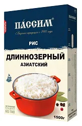Рис ПАССИМ Азиатский длиннозерный карт/уп 1500г