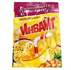 Напиток ИНВАЙТ Мультифрукт растворимый 12г