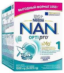 Смесь НАН Оптипро 1 с 0мес карт/уп 1050г