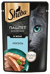 Корм для кошек ШЕБА Нежный паштет с лососем 75г