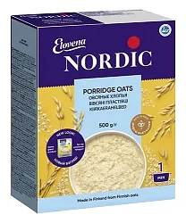 Овсяные хлопья НОРДИК карт/уп 500г