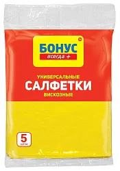 Салфетка БОНУС вискозные 5шт