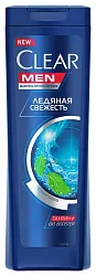 Шампунь КЛИАР Свежесть и лед для мужчин против перхоти 400мл
