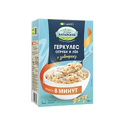 Геркулес ГУДВИЛЛ отруби и лен карт/уп 380г