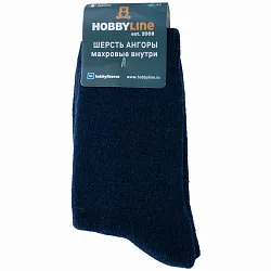 Носки мужские ХОББИ ЛАЙН темно-синие р.39-44 арт.6363