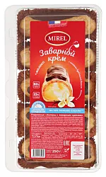 Пирожное МИРЕЛЬ Эклеры с заварным кремом 250г